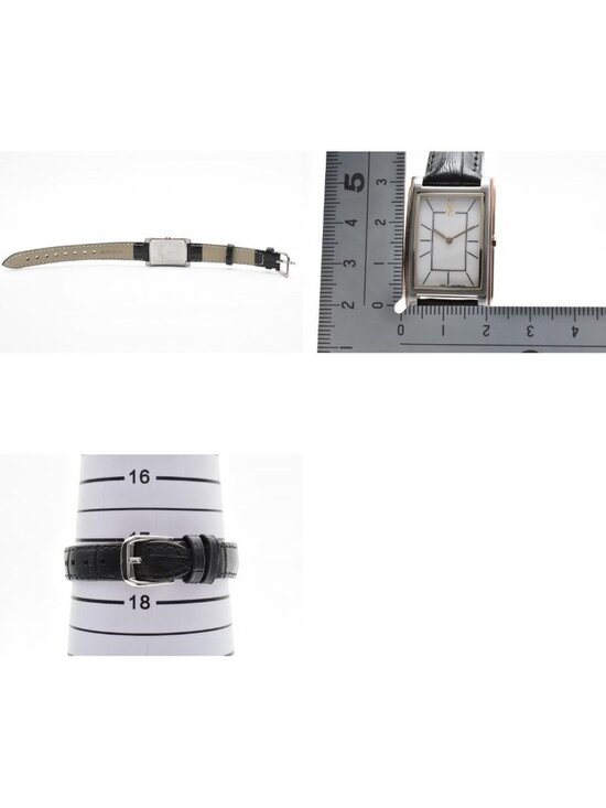 Saint Laurent Watch White Dial Rectangular Leather main image 6